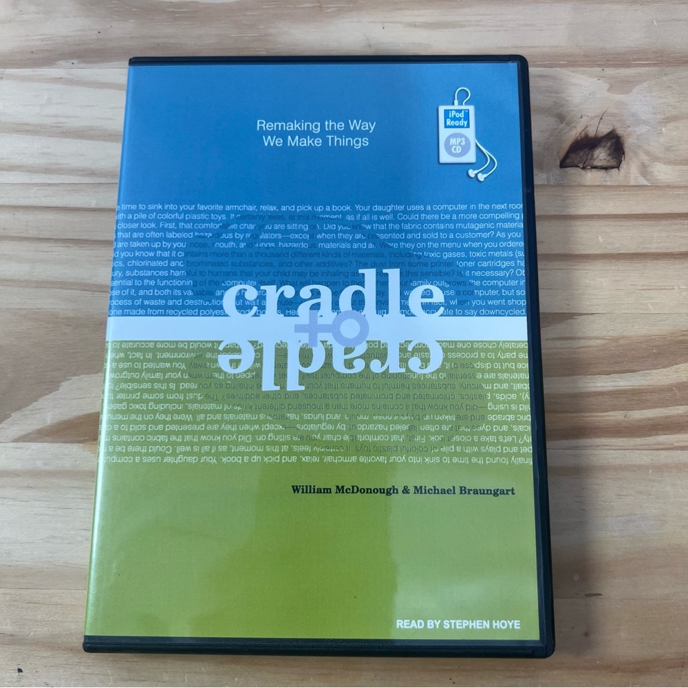 *5/$15* Cradle to cradle audio book by William McDonough & Michael Braungart